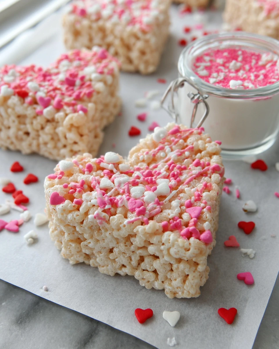 Rice Krispie Valentine Hearts