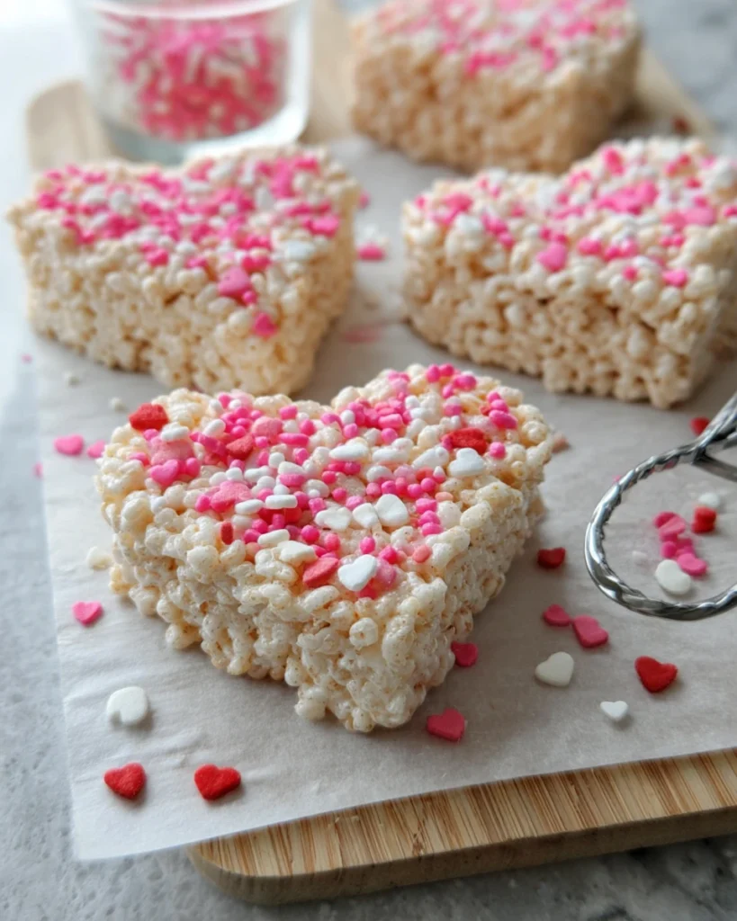 Rice Krispie Valentine Hearts