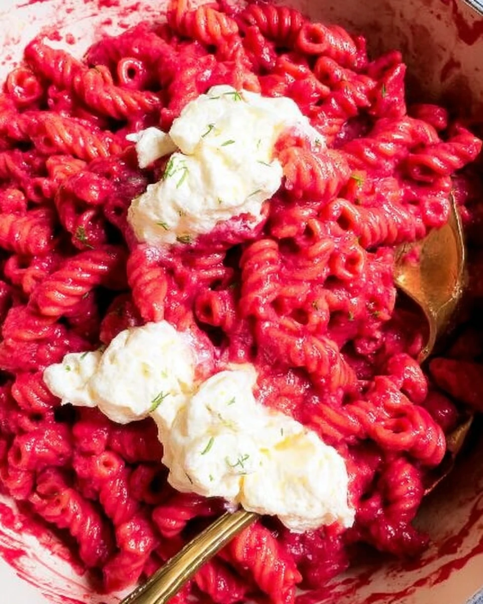 Roasted Feta & Beet Pasta
