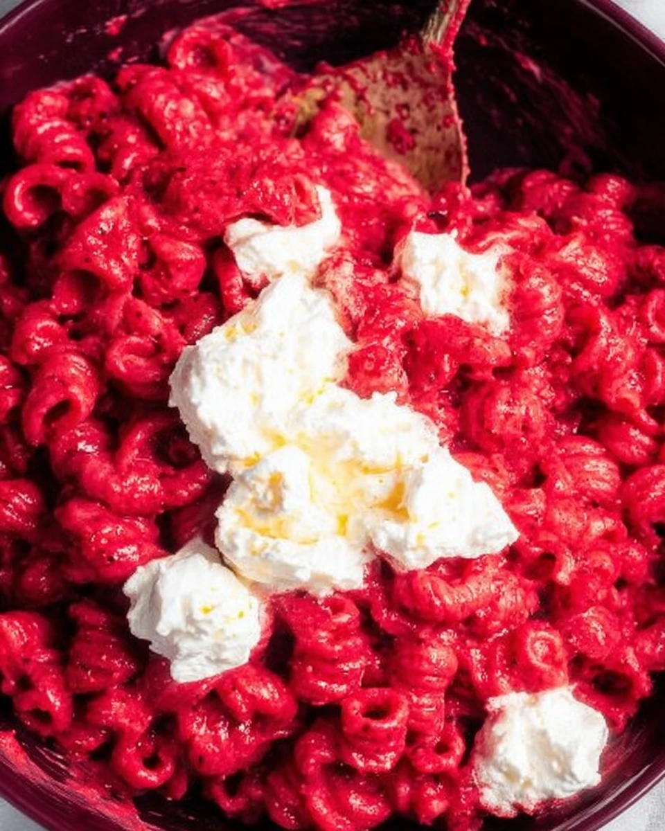 Roasted Feta & Beet Pasta