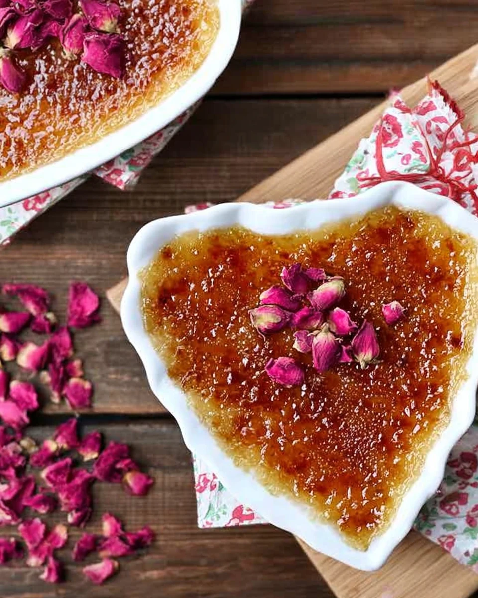 Rose Crème Brûlèe For Two