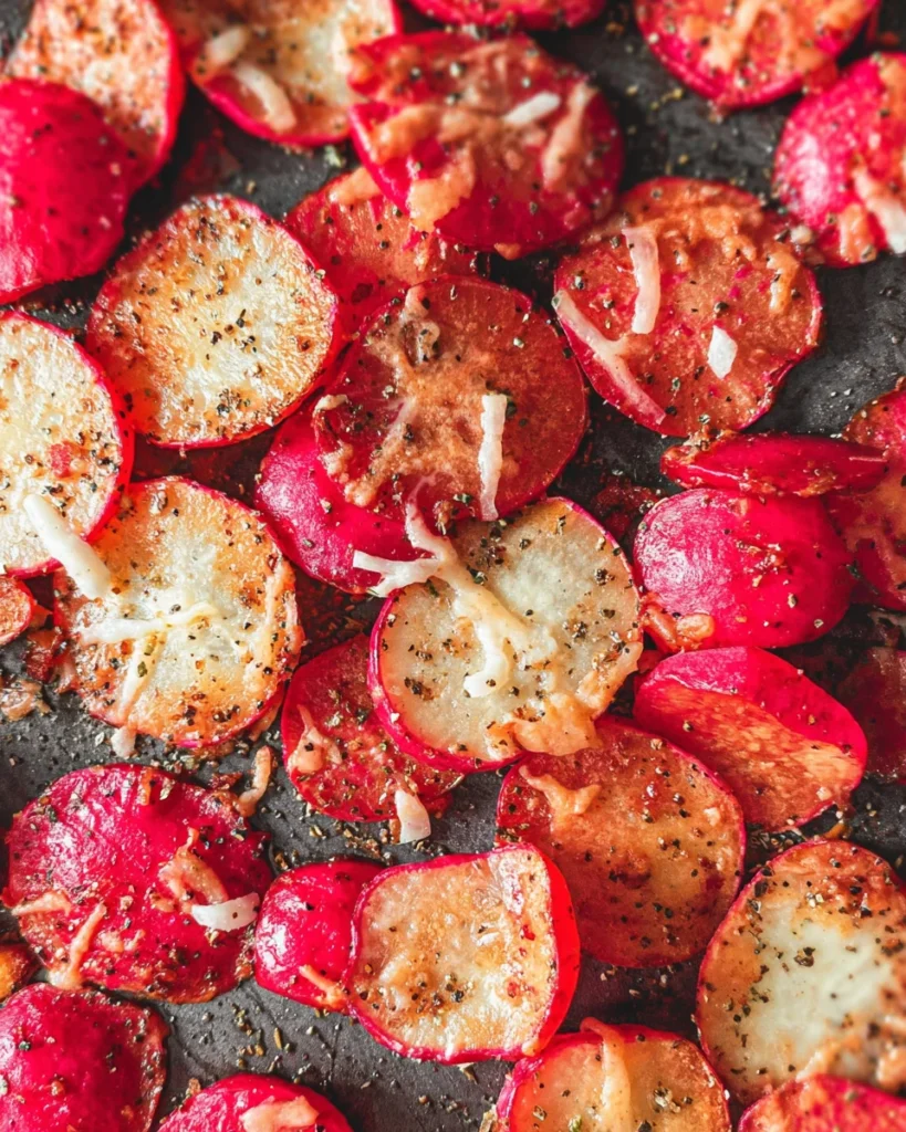 Smashed Radishes with Lemon Pepper Seasoning
