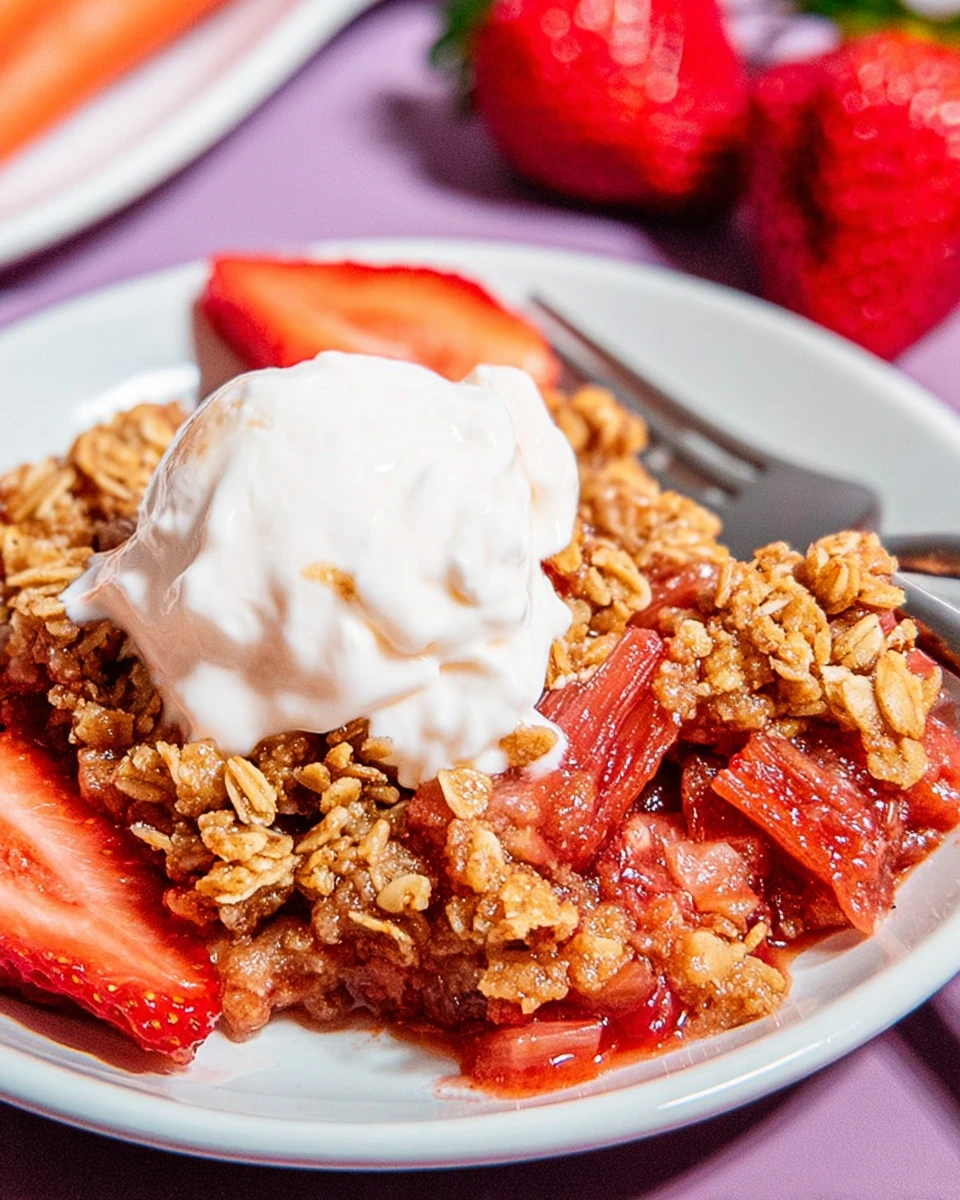 Strawberry Rhubarb Crisp