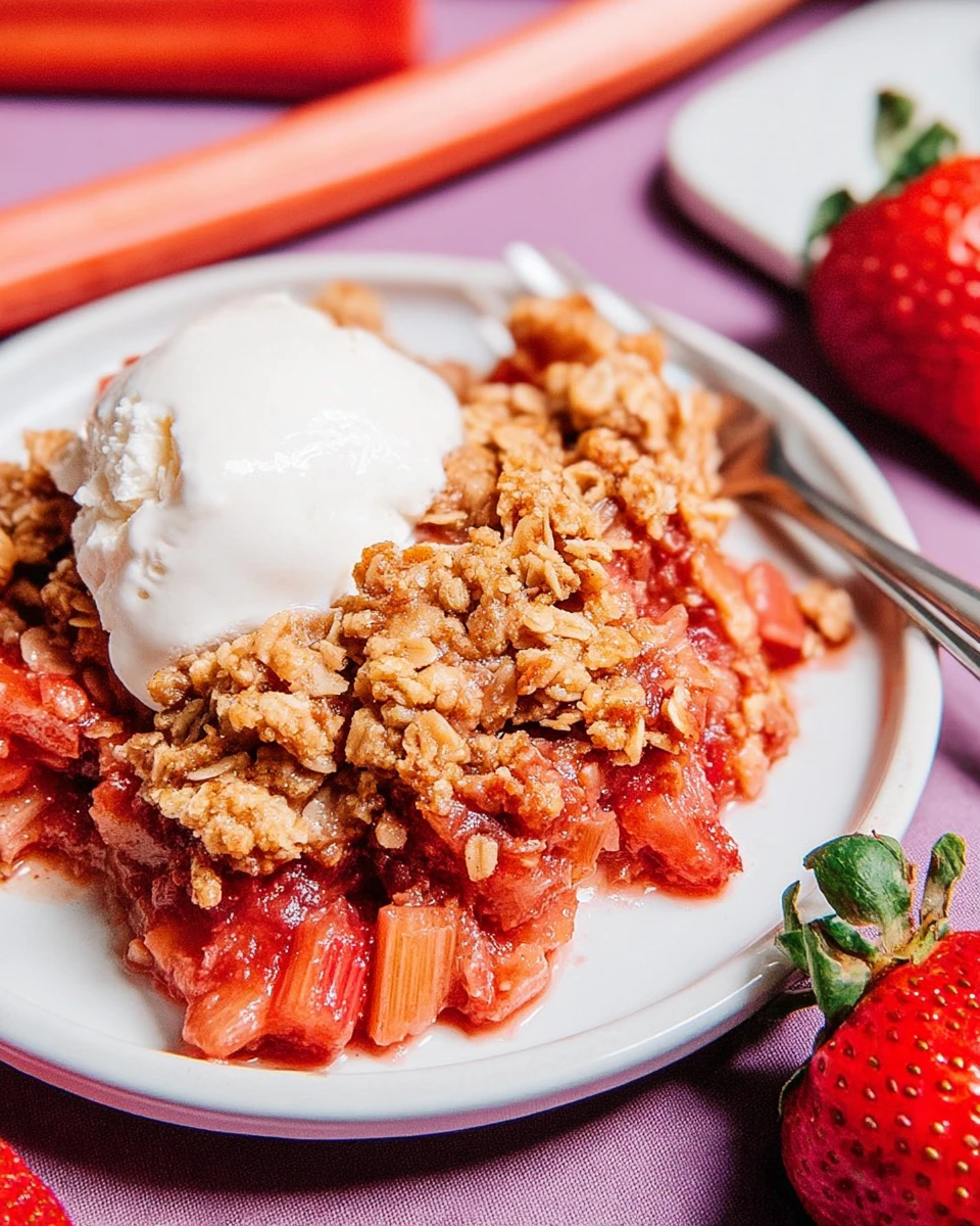 Strawberry Rhubarb Crisp