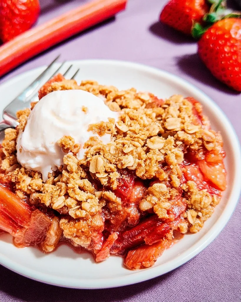 Strawberry Rhubarb Crisp
