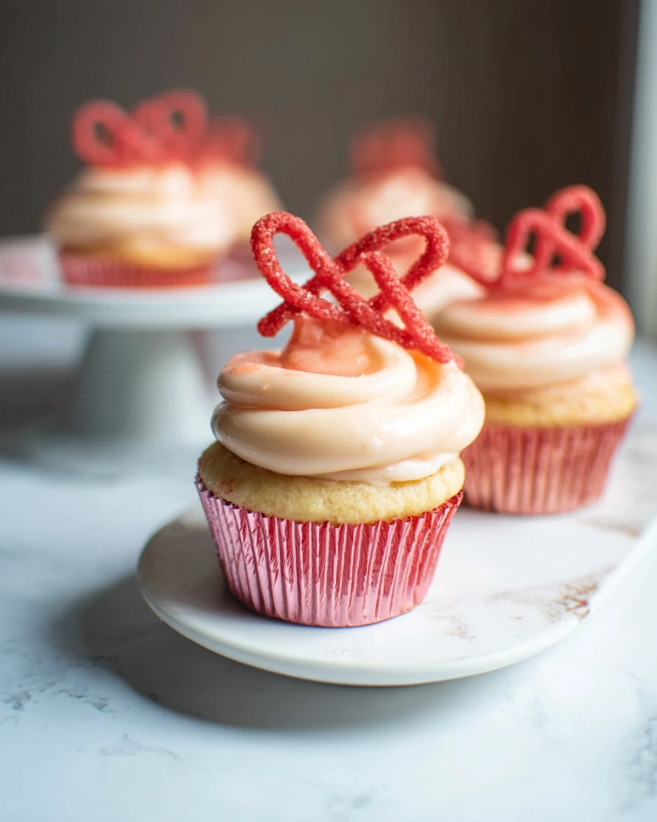 Strawberry Valentine’s Day Cupcakes