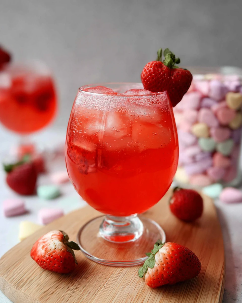 Strawberry Vanilla Valentines Margarita