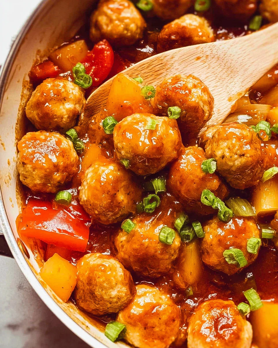 Sweet and Sour Chicken Meatballs