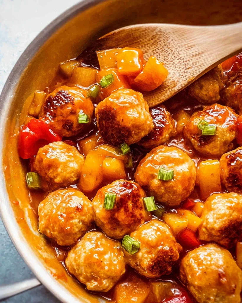 Sweet and Sour Chicken Meatballs