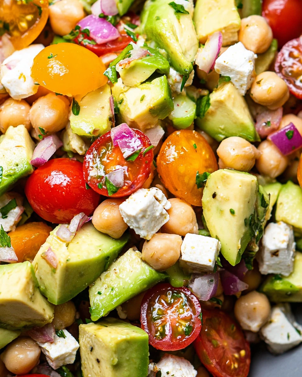 Tomato Avocado Chickpea Salad