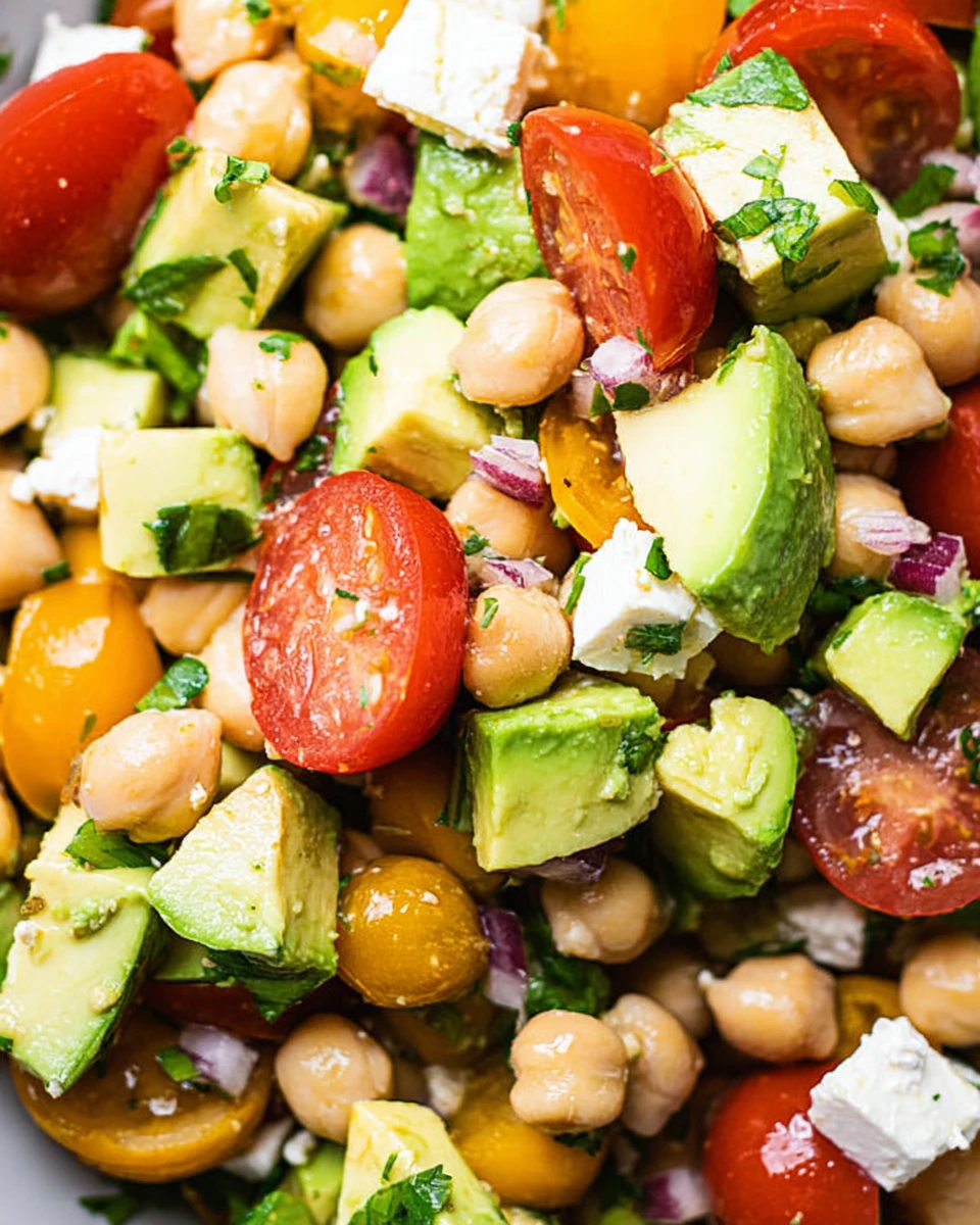 Tomato Avocado Chickpea Salad
