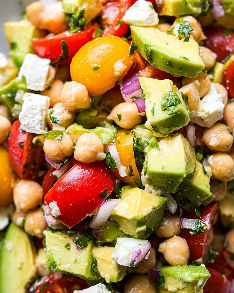 Tomato Avocado Chickpea Salad
