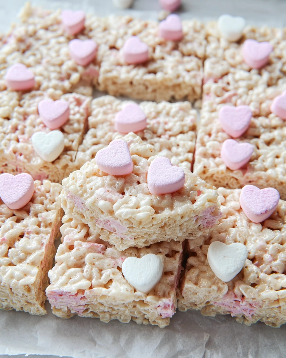 Valentine Marshmallow Rice Krispie Treats