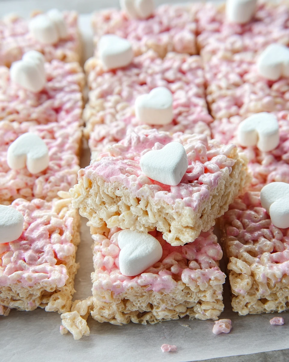 Valentine Marshmallow Rice Krispie Treats