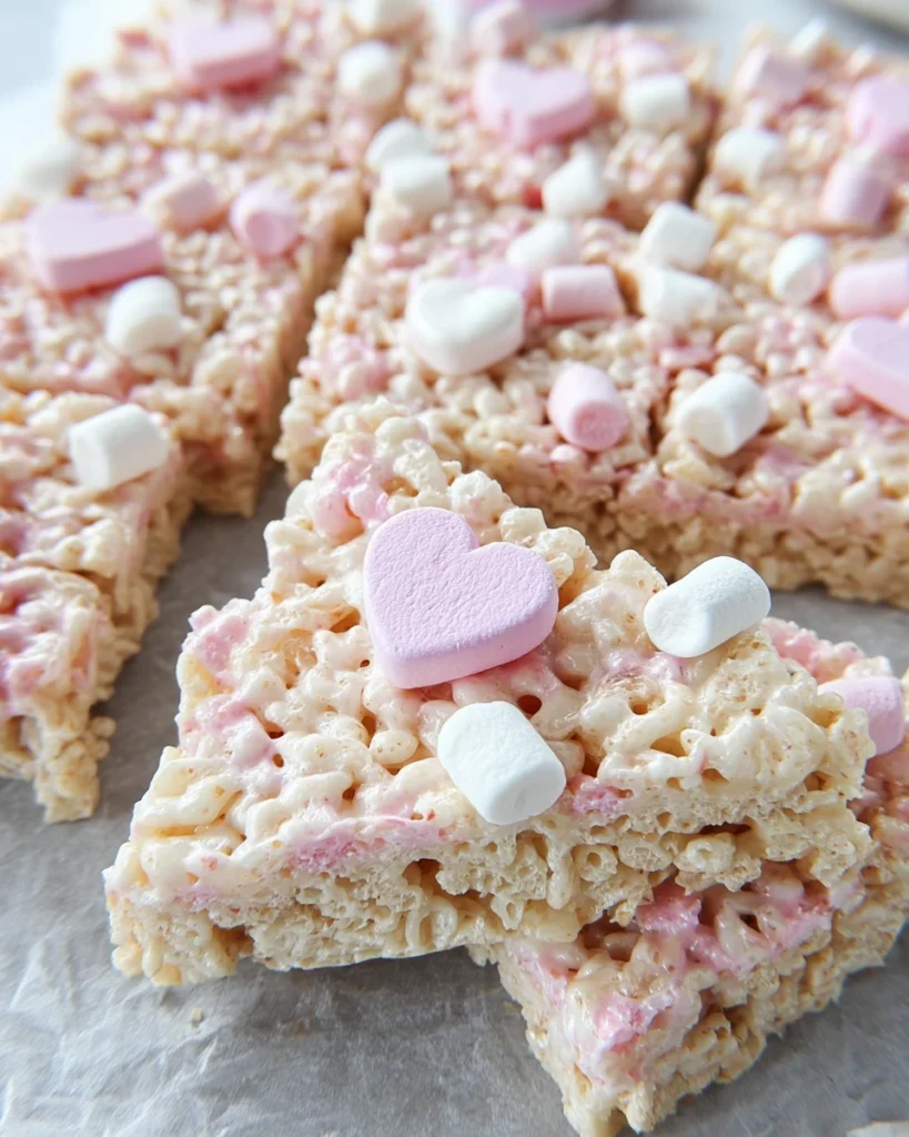 Valentine Marshmallow Rice Krispie Treats