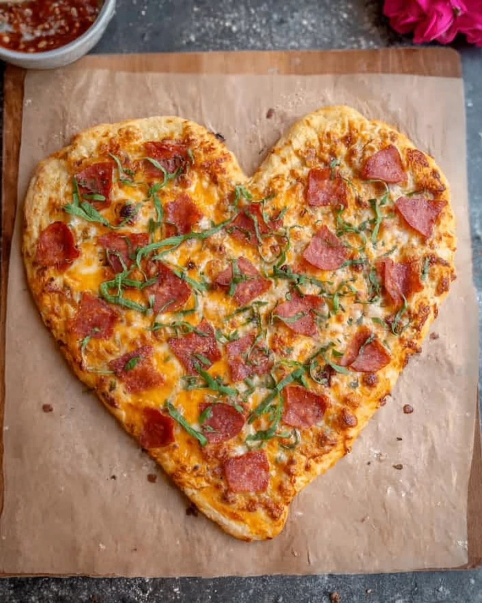 Valentine’s Day Heart Shaped Pizza