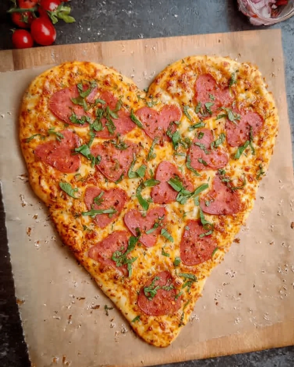 Valentine’s Day Heart Shaped Pizza