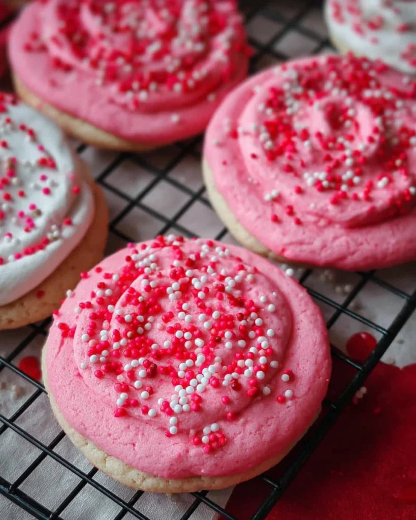 Valentine's Day Sprinkles Cookies