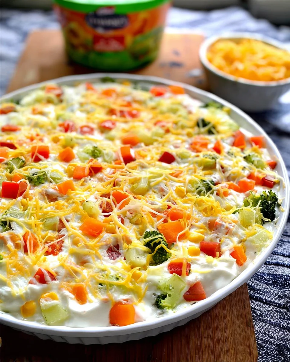 Veggie Pizza Dip