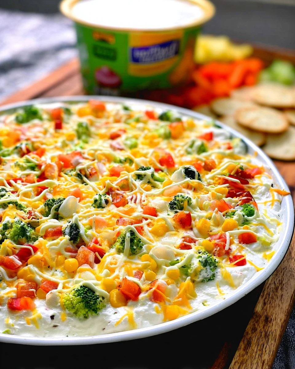 Veggie Pizza Dip