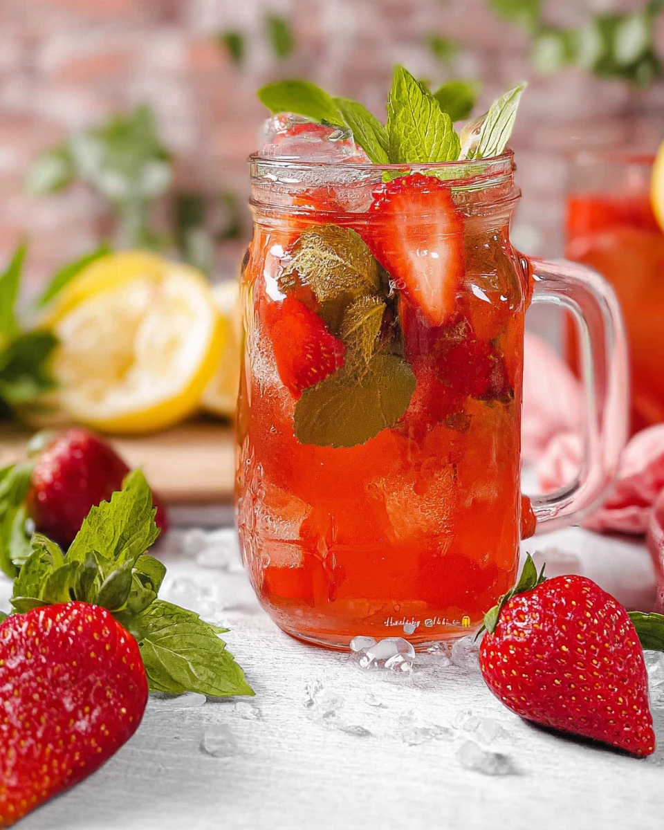 Vintage Strawberry Mocktail