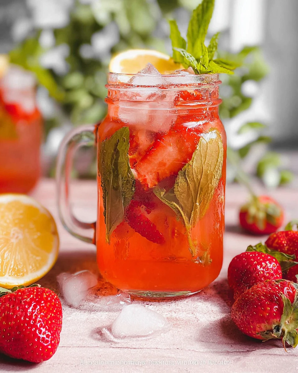 Vintage Strawberry Mocktail