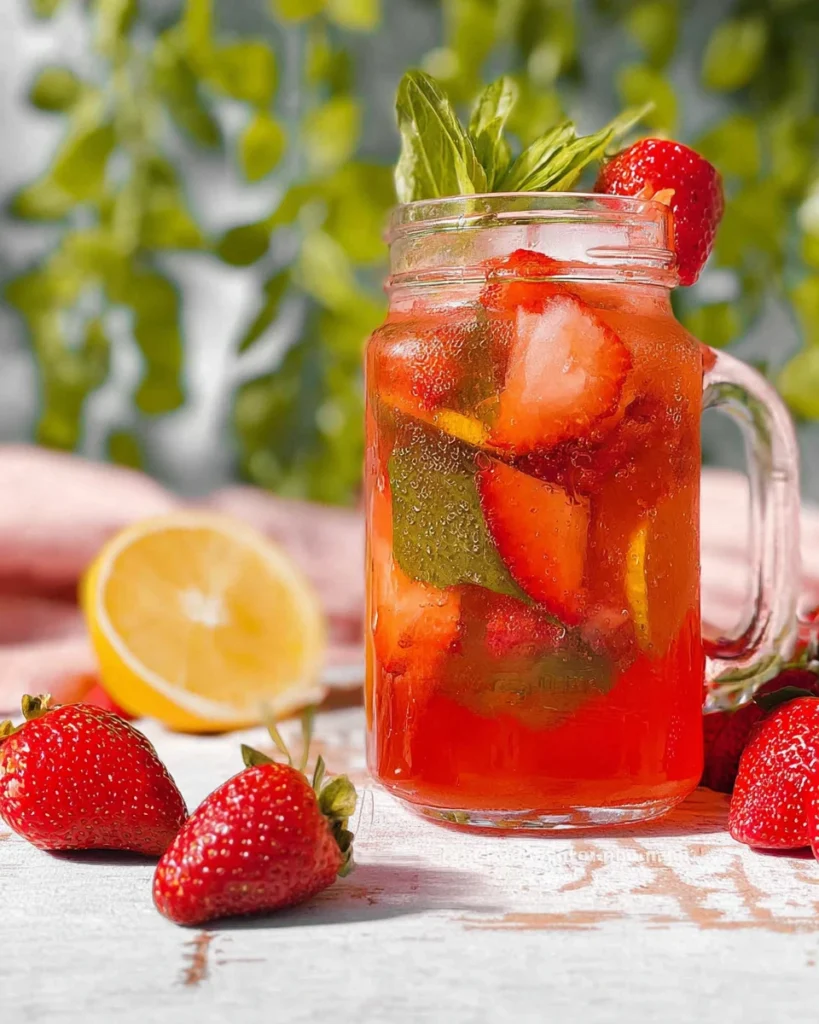 Vintage Strawberry Mocktail