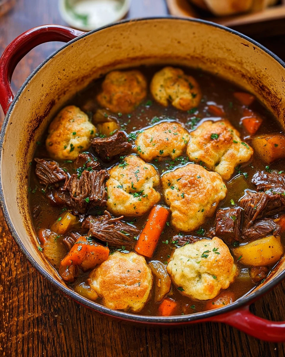 Beef Stew with Dumplings