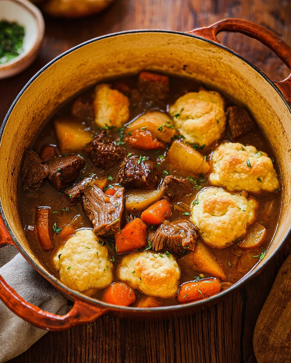 Beef Stew with Dumplings
