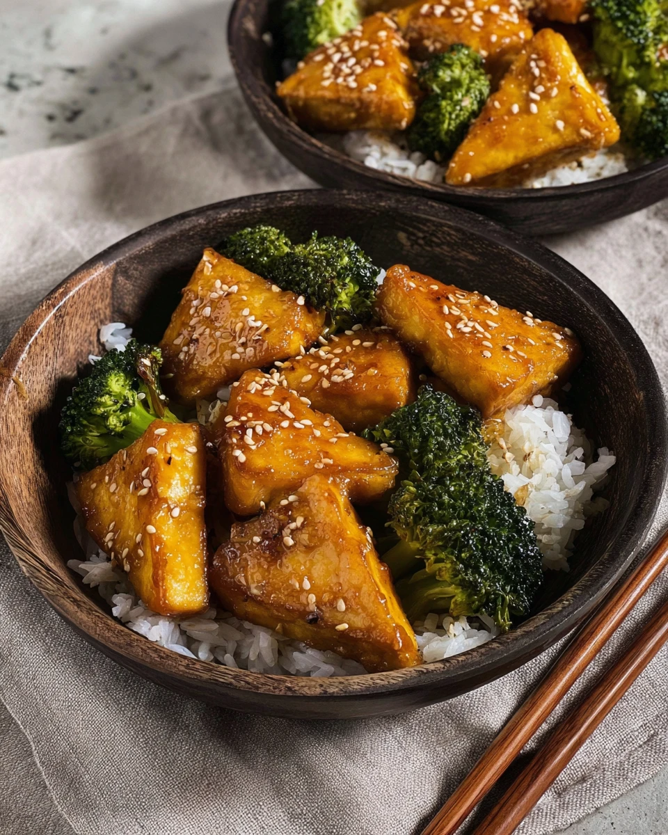 Crispy Teriyaki Tofu & Broccoli