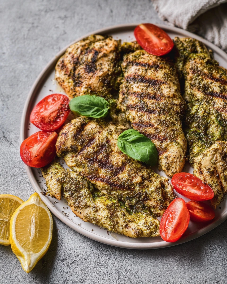 Grilled Pesto Chicken