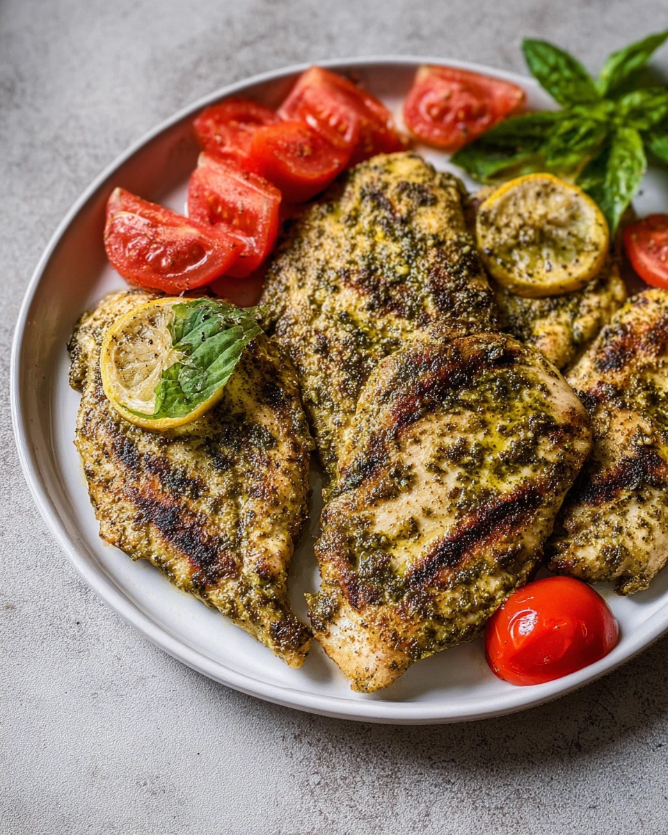 Grilled Pesto Chicken