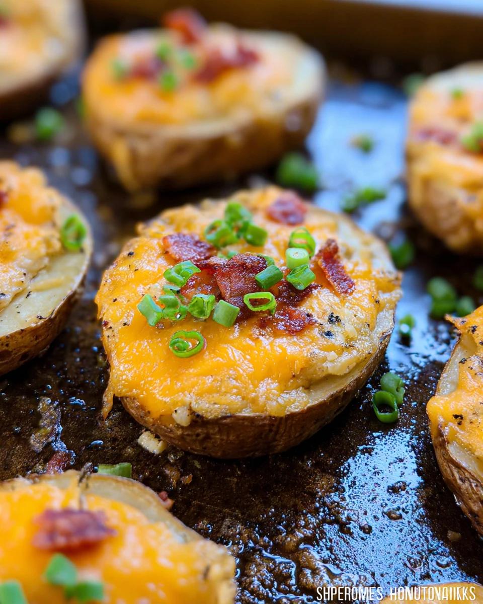Loaded Sliced Baked Potatoes