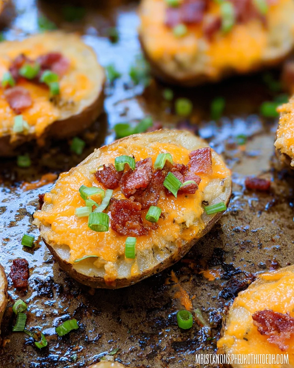 Loaded Sliced Baked Potatoes
