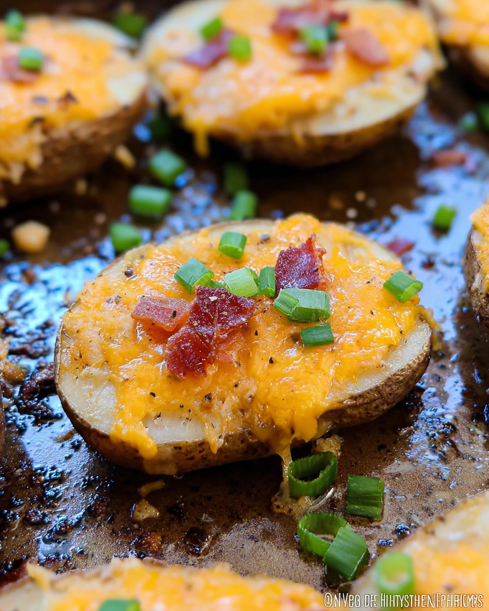 Loaded Sliced Baked Potatoes