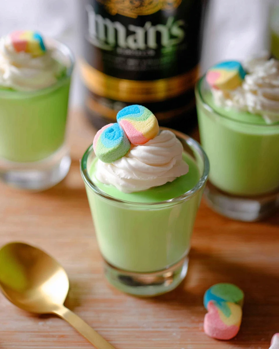 Lucky Charms Pudding Shots