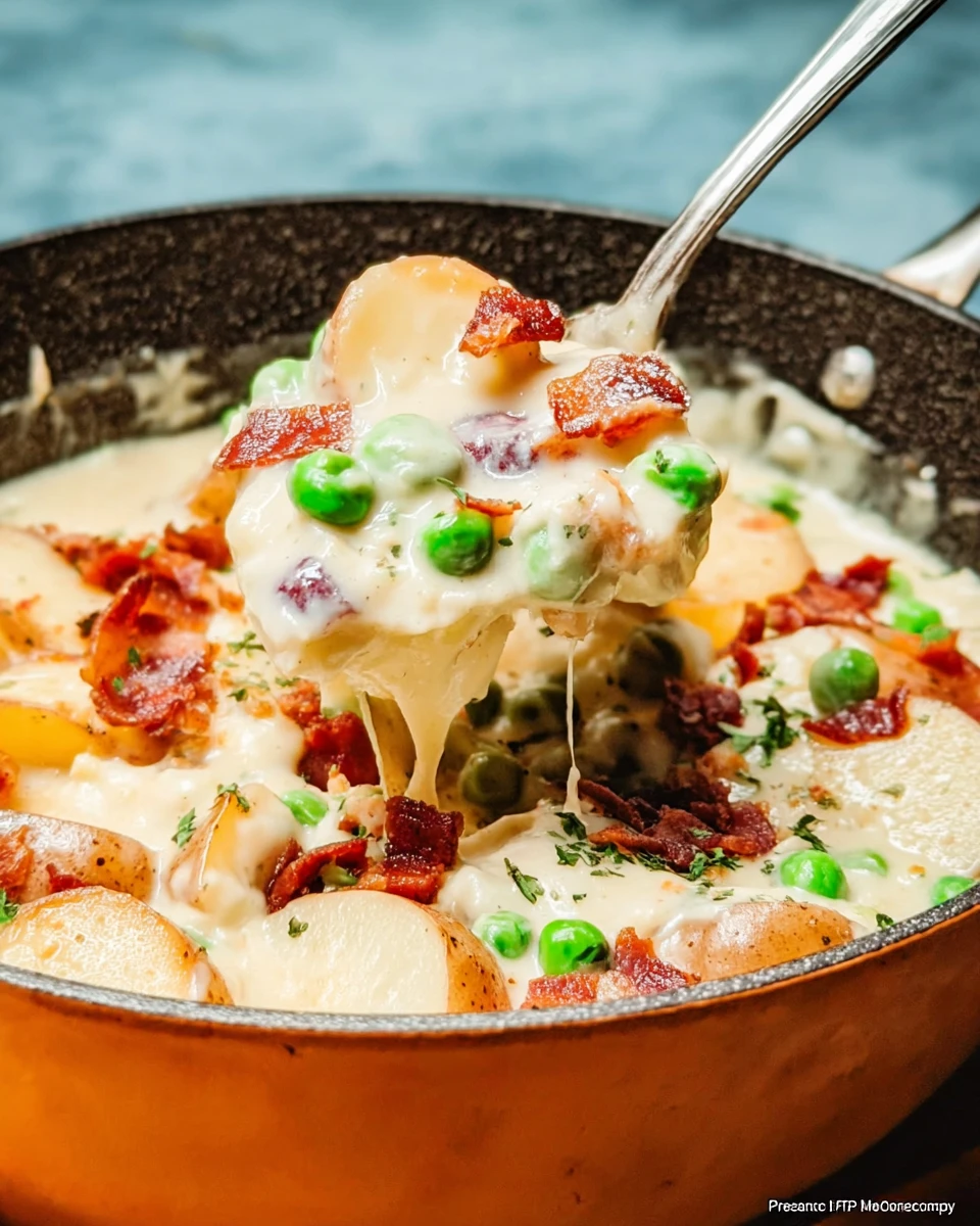 Old Fashioned Creamed Peas and Potatoes