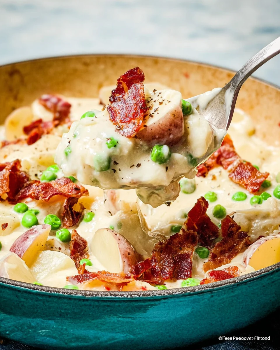 Old Fashioned Creamed Peas and Potatoes