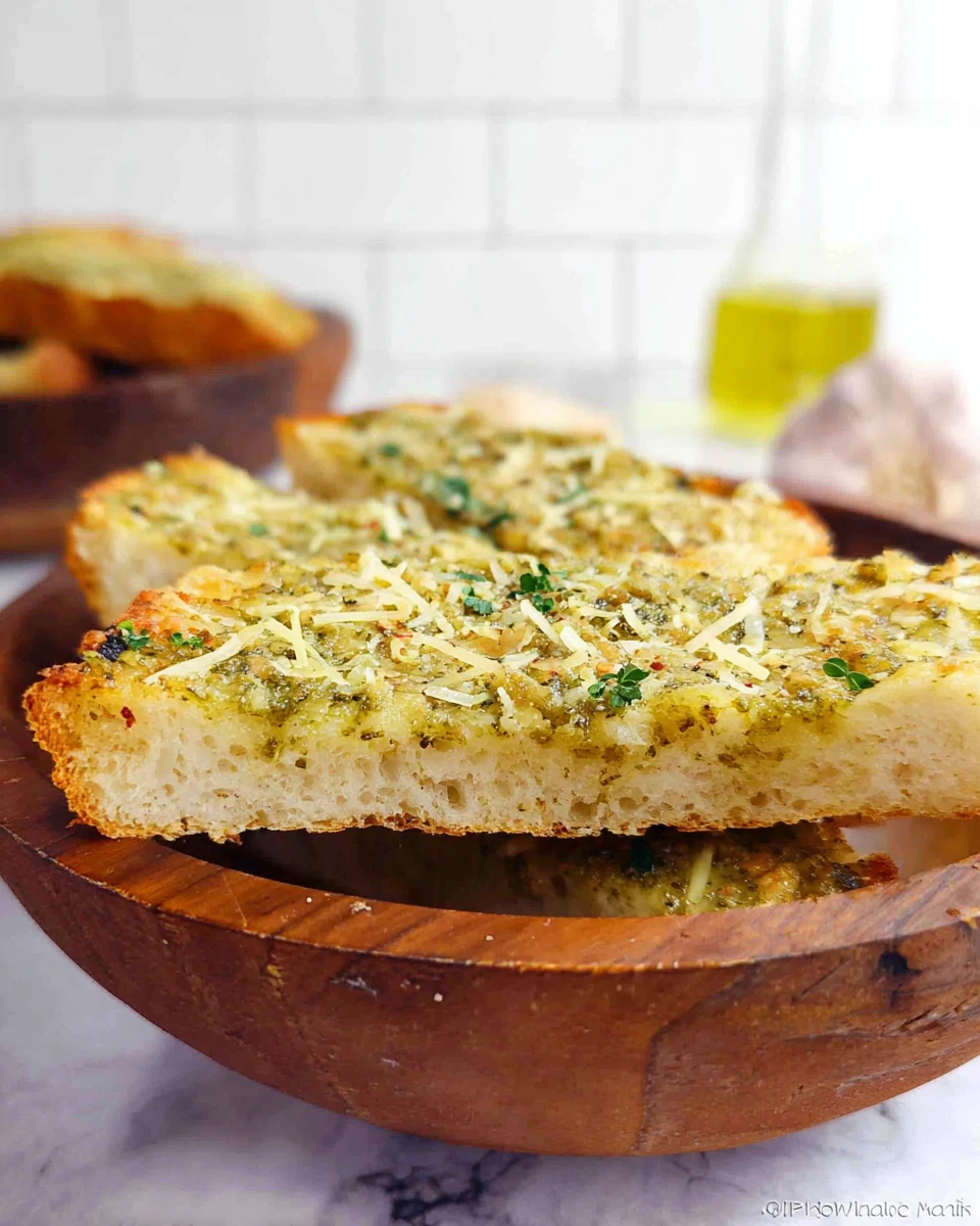Pesto Garlic Bread