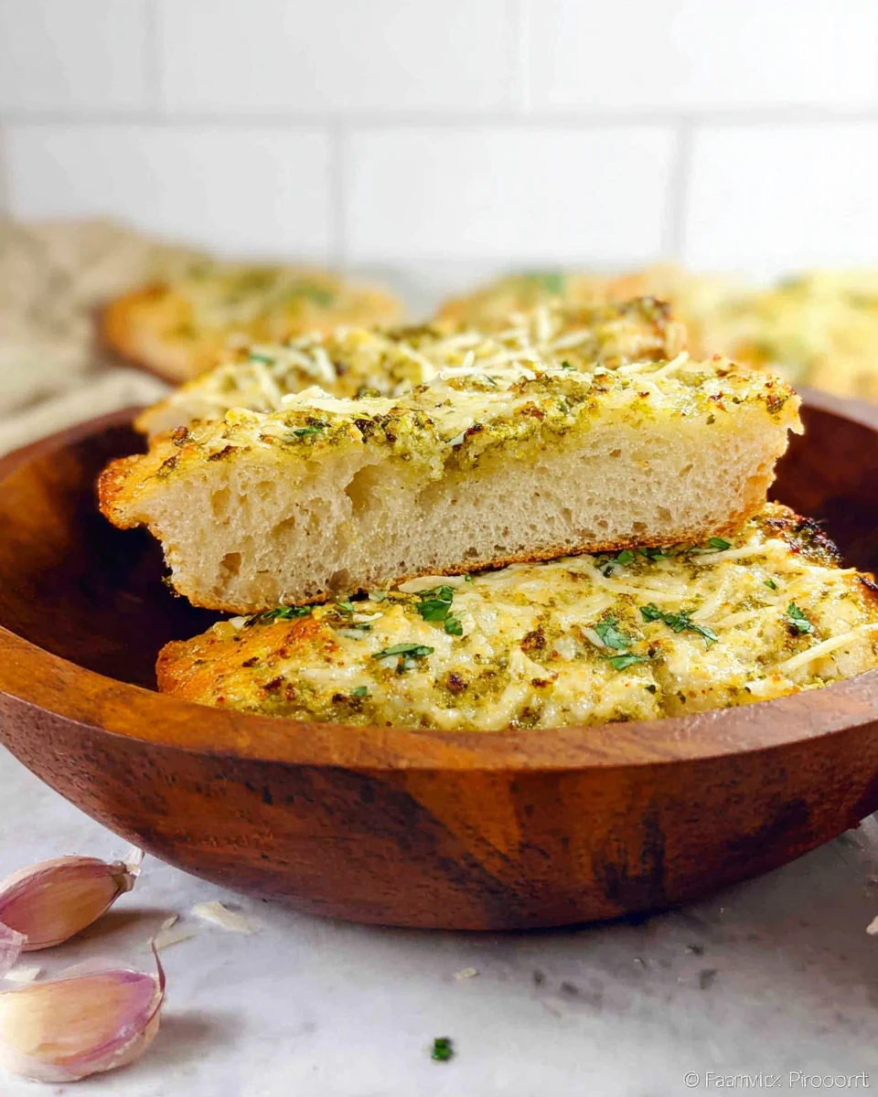 Pesto Garlic Bread