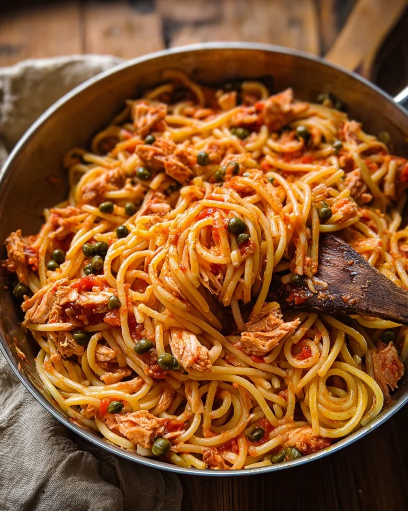 Quick Tuna Pasta with Capers