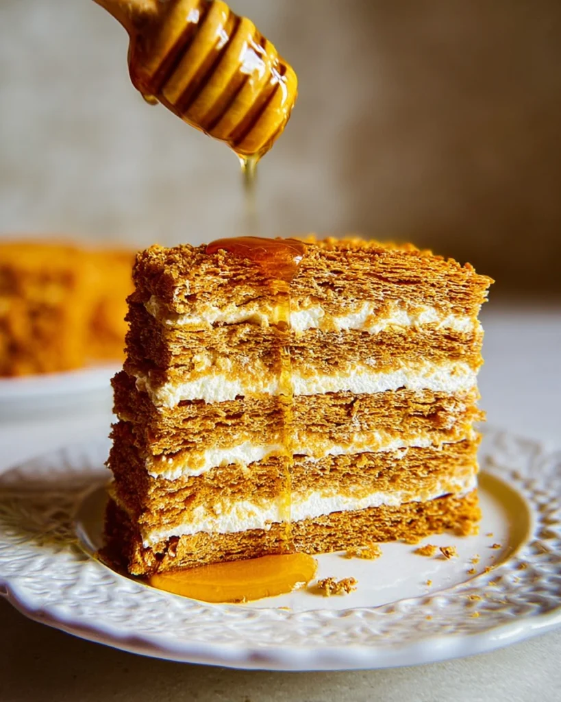 Russian Honey Cake Medovik