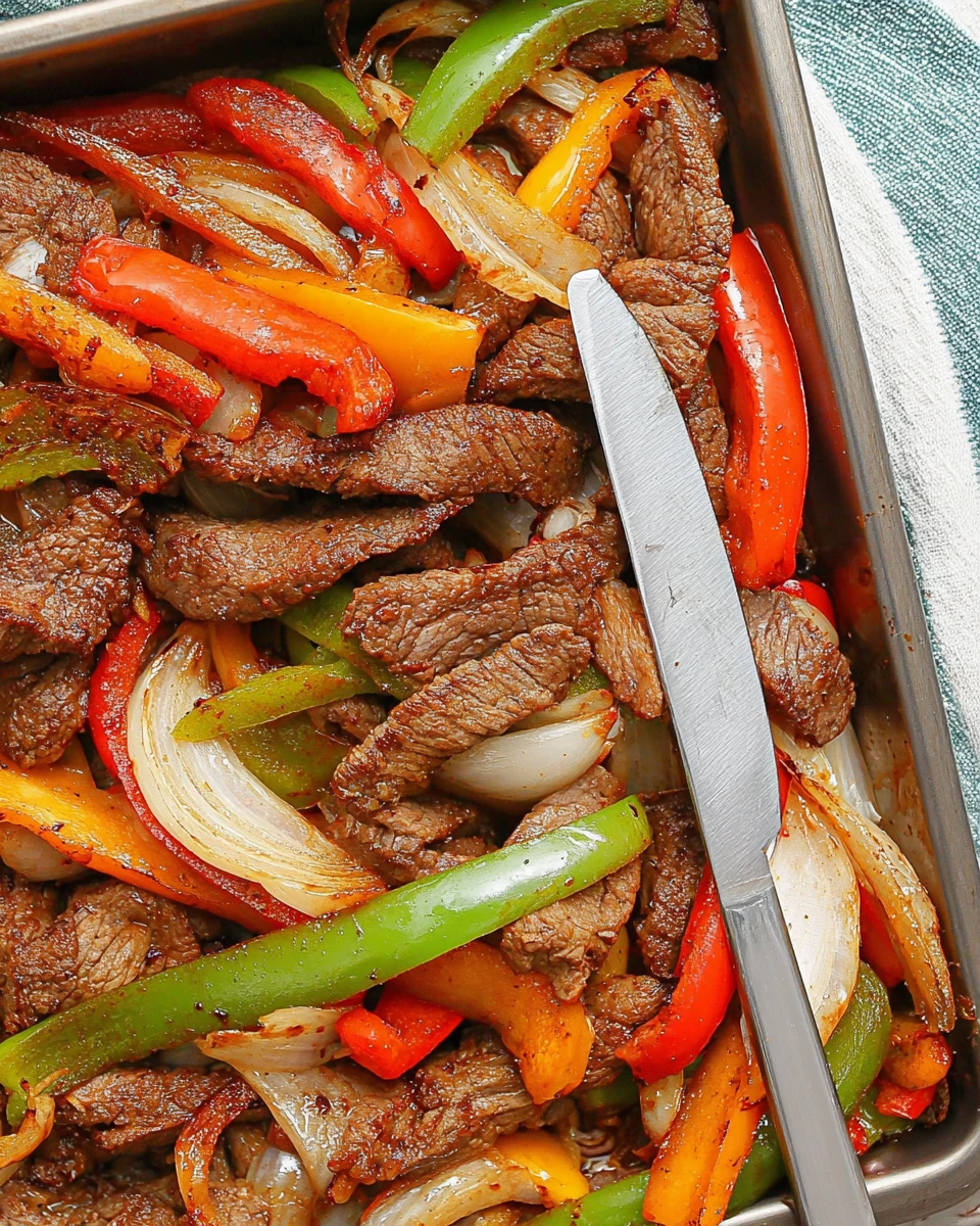 Sheet Pan Steak Fajitas