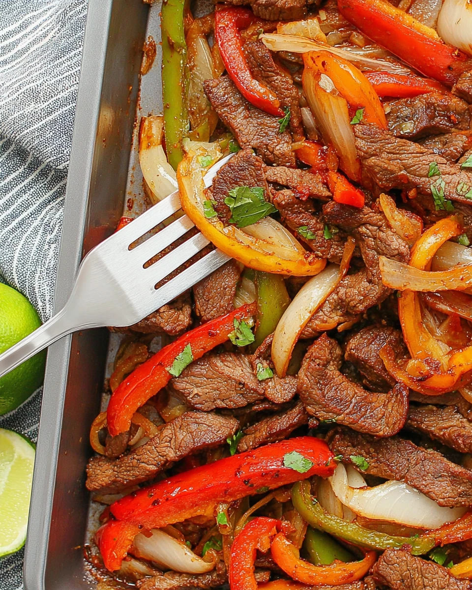 Sheet Pan Steak Fajitas