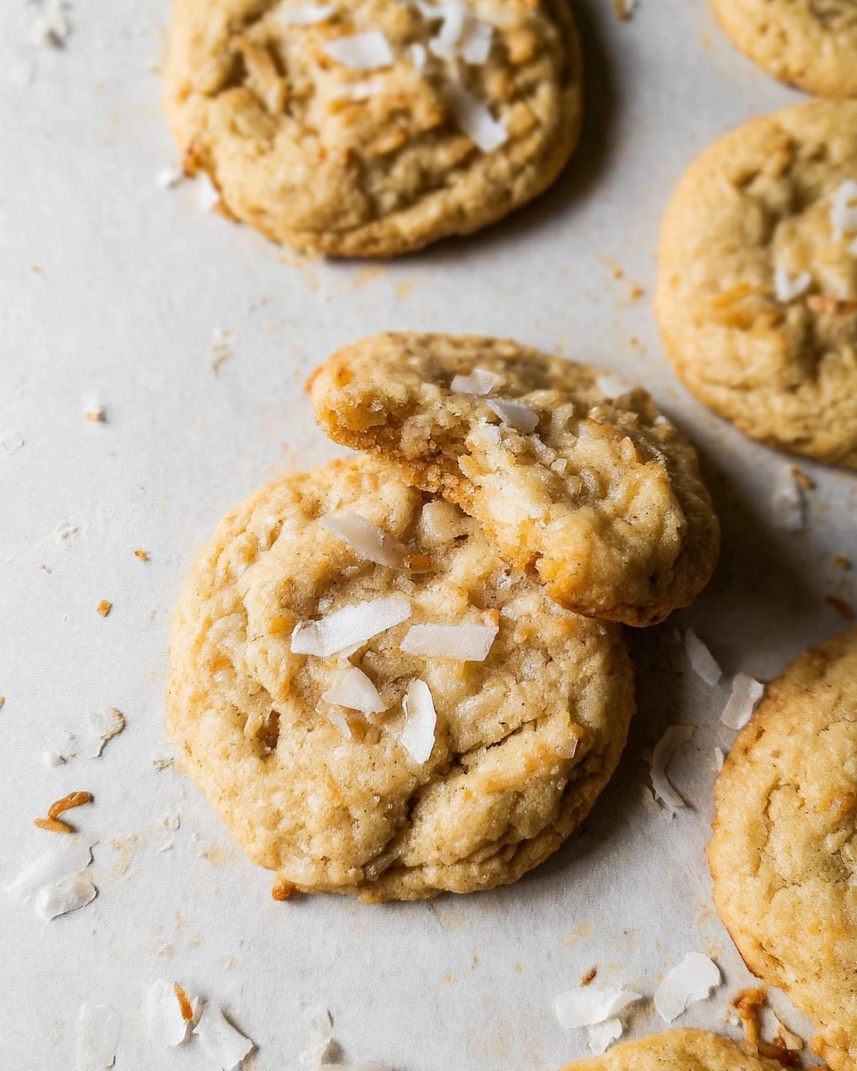 Soft and Chewy Coconut Cookies