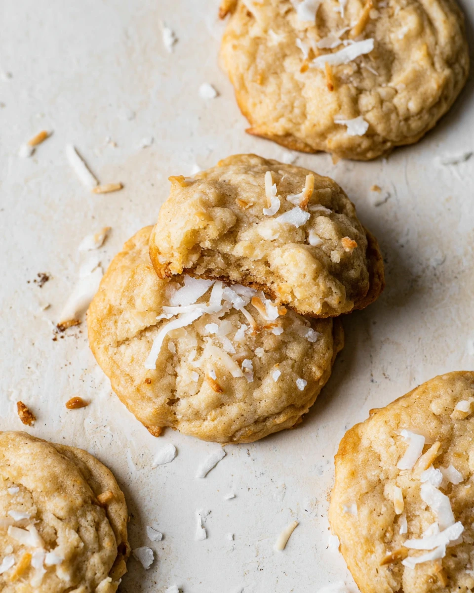 Soft and Chewy Coconut Cookies