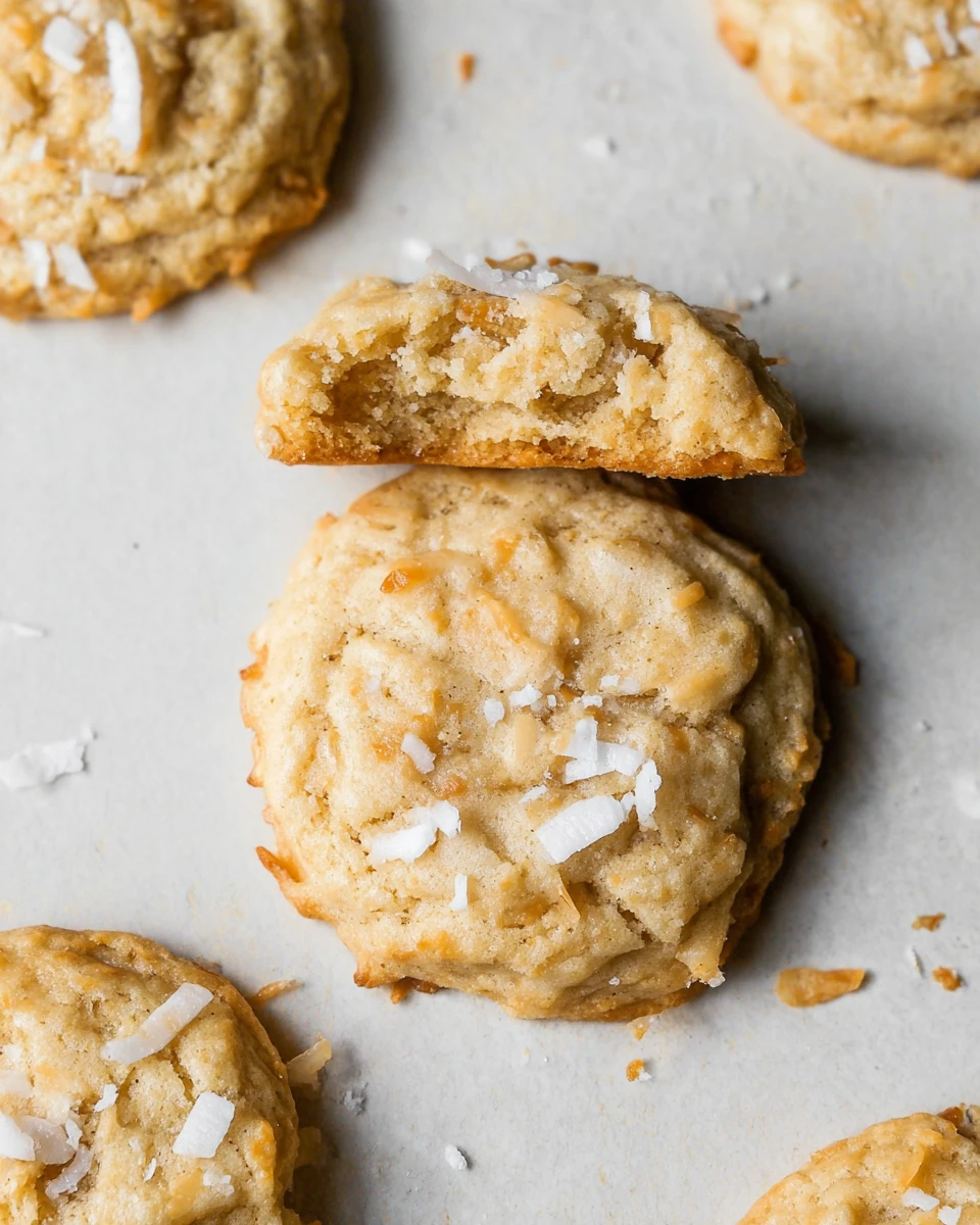 Soft and Chewy Coconut Cookies