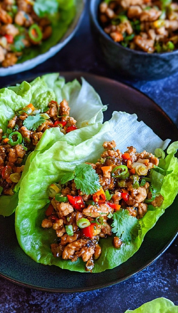 Asian Chicken Lettuce Wraps
