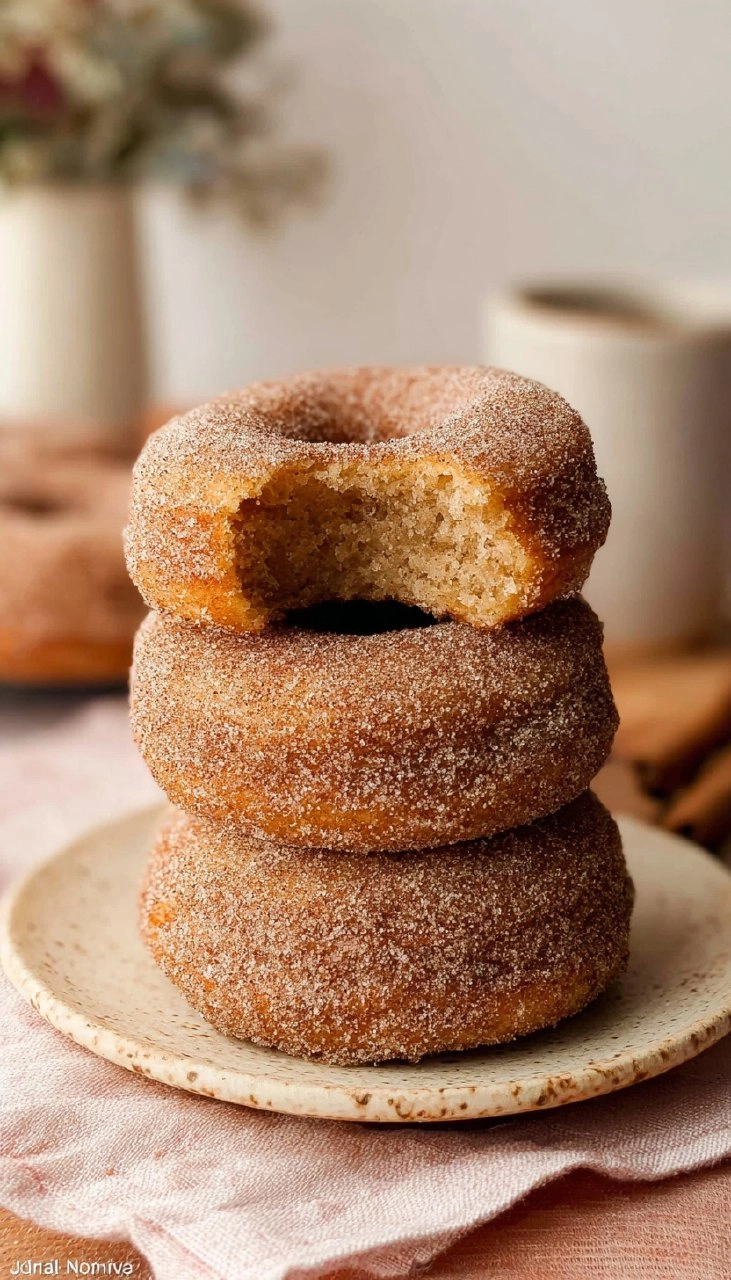 Baked Cinnamon Sugar Donuts