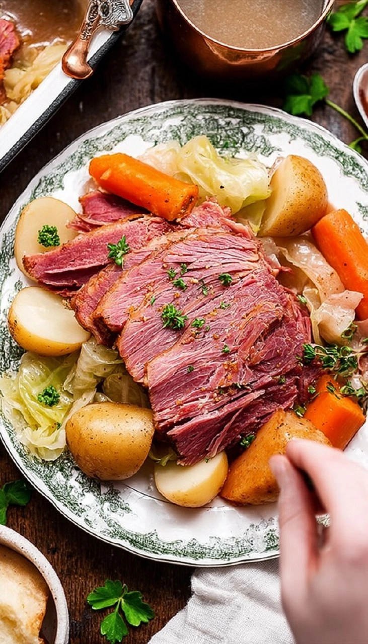Baked Corned Beef and Cabbage